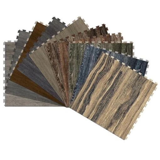 Perfection Floor Tile Vintage Wood Collection 6-Piece 20-in X 20-in Blackwood Vinyl Tile -Flooring Shop