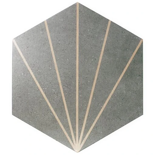 Bond Tile Arbor Hex Graphite Beams 12.5" Matte Porcelain Floor And Wall Tile (11 Pieces 10.51 Sq. Ft. / Case) -Flooring Shop 8841ad52 19fd 4eca ac20