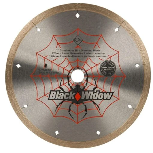 QEP 7 In. Black Widow Micro-Segmented Diamond Blade For Porcelain And Ceramic Tile -Flooring Shop