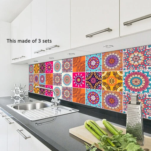 Goory 10PCS Mosaic Wall Sticker Self-adhesive Tile Sticker Kitchen/Bathroom Decorative -Flooring Shop 8bbd4a58 c965 491f 8bfa