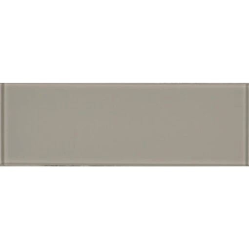 MSI Pebble 3 In. X 9 In. X 8mm Glossy Glass Gray Subway Tile (3.8 Sq. Ft. /case) -Flooring Shop