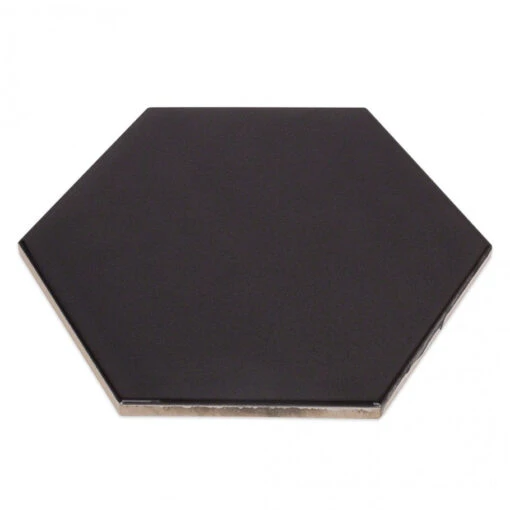 Magen Hex Dark Gray Polished Ceramic Hexagon Tile -Flooring Shop 94945f6c 667c 4991 9342