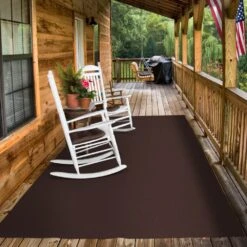 Indoor/Outdoor Carpet With Rubber Marine Backing - Dark Brown 6' X 10' - Several Sizes Available - Carpet Flooring For Patio, Porch, Deck, Boat, Basement Or Garage -Flooring Shop 9599e990 6d38 4271 a0c5 b9b6ab6580fe 1.035fe1f7daf3282ef84fadbd40254487 1800x1800