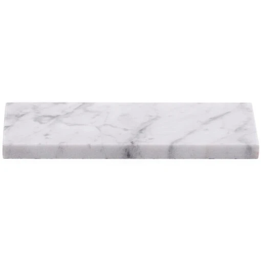 Ivy Hill Tile White Carrara 3 In. X 6 In. X 9mm Polished Marble Subway Tile (40 Pieces / 5 Sq. Ft. / Box) -Flooring Shop