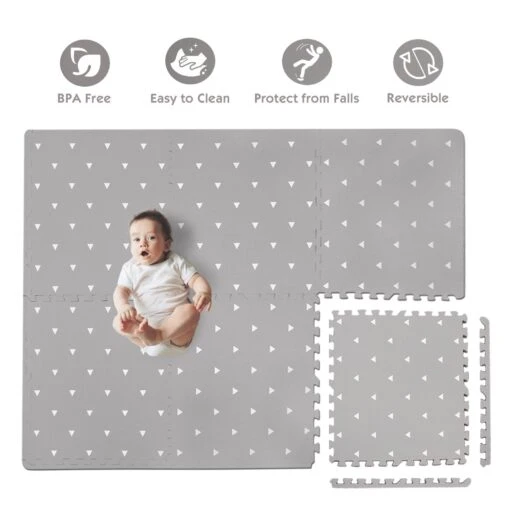 Baby Play Mat With Fence - Extra Large (4FT X 6FT), Non Toxic Foam Puzzle Floor Mat For Kids Toddler -Flooring Shop 9a35dbd8 2db7 481b 8a7f