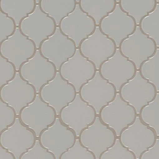 MSI Retro Bianco Arabesque 10.63 In. X 8.84 In. X 6mm Matte Porcelain Mesh-Mounted Mosaic Tile (10.95 Sq. Ft. / Case) -Flooring Shop