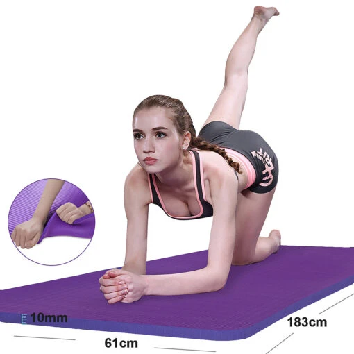 72x24'' Non-Slip Large Thick Foam Floor Exercise Yoga Mat NBR Pilates Home Gym Physio Fitness -Flooring Shop a4211a0e e976 4218 a031