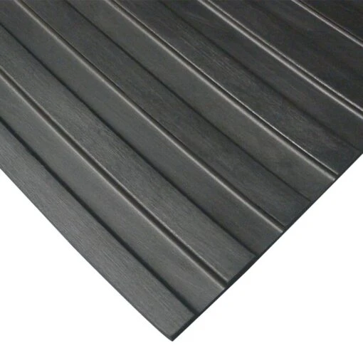 Rubber-Cal Corrugated Wide Rib 3 Ft. X 15 Ft. Black Rubber Flooring (45 Sq. Ft.) -Flooring Shop a536ec50ddd2d73d7571420c2a102e84 8a7d3131 81ba 40a3 9972