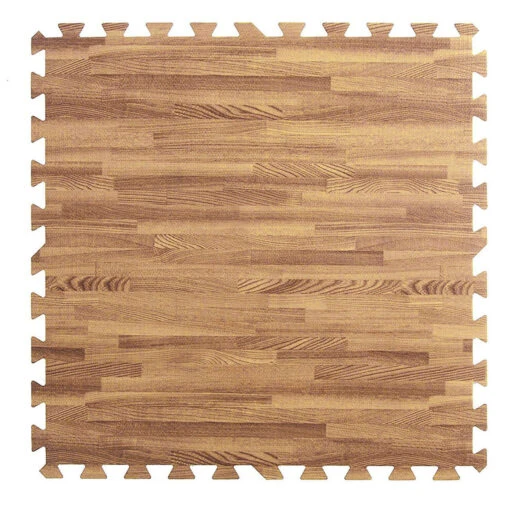 Clevr EVA Foam Interlocking Floor Mat, Light Wood, 25 Pcs, 100 Sq. Ft. -Flooring Shop a901321f 23bd 45de b621