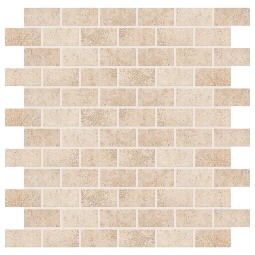 Daltile Briton Bone 12 In. X 12 In. X 8 Mm Ceramic Mosaic Floor And Wall Tile (1 Sq. Ft. / Piece) -Flooring Shop