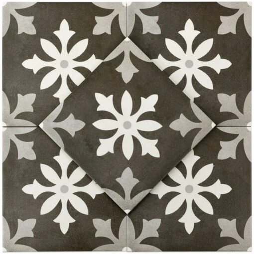 Picasso Nero 9x9 Glazed Porcelain Tile -Flooring Shop ba2939e3 f900 4288 b084