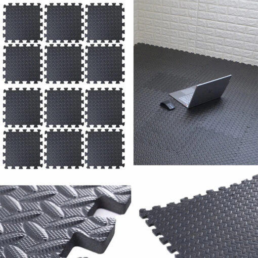 Gym Flooring Mats Puzzle Exercise Mats EVA Foam Interlocking Tiles For Home Gym Workout -Flooring Shop bc407336 a38a 4075 8c61