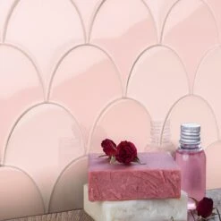 Bond Tile Riptide Rose 2.44 In. X 5 In. Fish Scale Polished Ceramic Wall Tile (48 Pieces 4.06 Sq. Ft. / Case) -Flooring Shop bd29b273 29bc 4bc7 a381 75433aca34c9.9c9e58eacd36bbf47d11198c6b3ddb4a 1800x1800