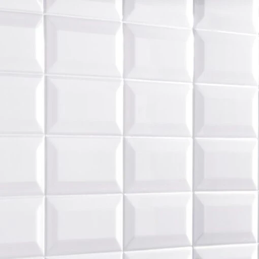 Daltile Restore 3 In. X 6 In. Ceramic Bevel Bright White Subway Tile (10 Sq. Ft. / Case) -Flooring Shop