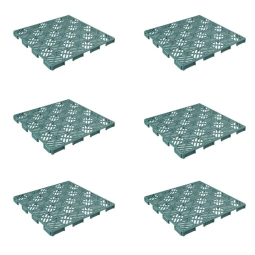 Pure Garden Patio And Deck Tiles, Polypropylene, Diamond Pattern, Set Of 6, Green -Flooring Shop c29aa89e 8a73 49af 8ff5