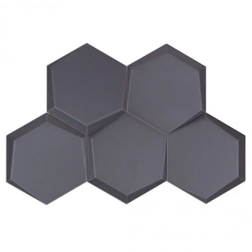 Magen Leveled-Hex Dark Gray Matte Ceramic Hexagon Tile -Flooring Shop c4f0a2e0 ef43 4d2f b802