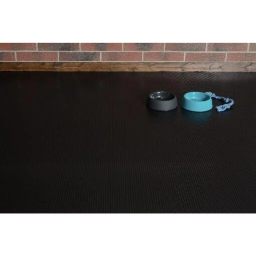 HDX Channel 7.5 Ft. X 17 Ft. Black Universal Flooring -Flooring Shop