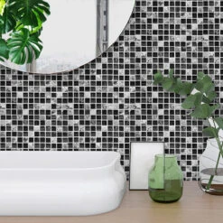 UKAP 10Pcs Mosaic Pattern Waterproof Wall Tile Stickers Peel And Stick Tile Kitchen Backsplash Wallpaper Sticker 15x15cm/20x20cm -Flooring Shop cdd489d5 eae1 44fc af3e 0c4698f03291 1.b97abd81203010edbaa45c8a10d7db1c 1800x1800