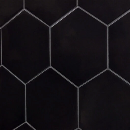 Magen Hex Dark Gray Polished Ceramic Hexagon Tile -Flooring Shop d9043f5a 877b 4cfa ad99