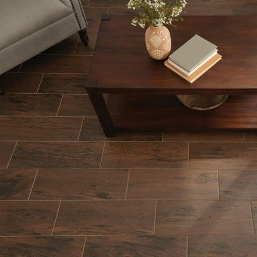 Daltile Glenwood Cherry 7 In. X 20 In. Ceramic Floor And Wall Tile (392.04 Sq. Ft. / Pallet) -Flooring Shop