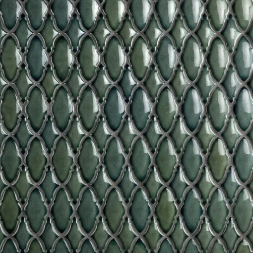 Divine Valor Deep Emerald 9 In. X 12 In. Glazed Ceramic Mosaic Tile (0.60 Sq. Ft.) -Flooring Shop dc4ec584 e3e4 4da5 ba4b