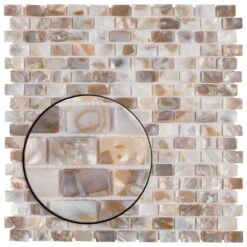 Merola Tile Conchella Subway Natural 12-1/4 In. X 12-1/2 In. X 2 Mm Natural Seashell Mosaic Tile -Flooring Shop dd534ed7c67ae679c1fffb4d9443312d 1800x1800