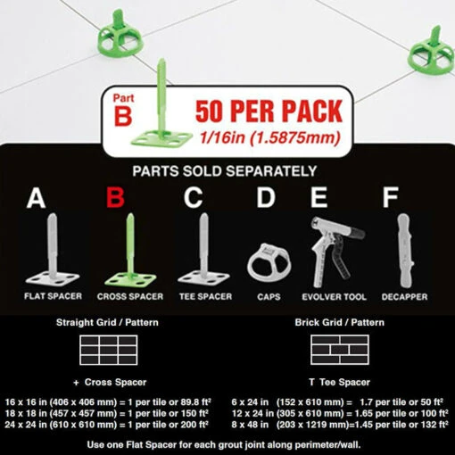 Miracle Sealants Levolution Tile Spacer & Leveling System -Flooring Shop ddd5e143 1947 4401 a45c