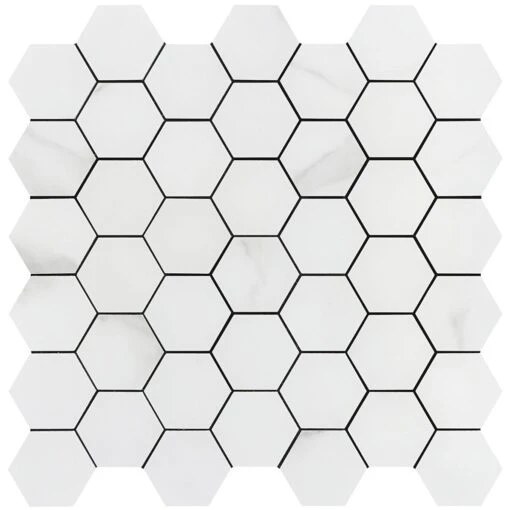 Bond Tile Easy Luxe Hex Calacatta 11.61 In. X 11.81 In. SPC Peel And Stick Tile (0.95 Sq. Ft. / Sheet) -Flooring Shop de86e198 3681 42c0 b48c