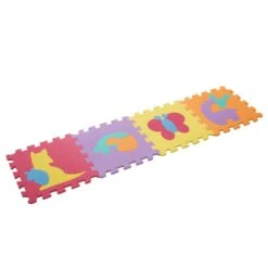 Hey! Play! Multi-Colored 12.5 In. X 12.5 In. X 0.25 In. Interlocking EVA Foam Animal Puzzle Floor Tile (16-Pack) -Flooring Shop e03eabb033faa605ab65c645f1495f4c 1800x1800