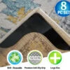 Reusable Corner Area Carpet Rug Grippers - V Shaped - Prevents Curling, Moving, Sliding, & Slipping - Anchors Carpet To Your Floor - 8pc Set -Flooring Shop e30579ca face 4556 810b d3a37a77cae5 1.5aabfd52b58818d648caa7020f2488e0 1800x1800