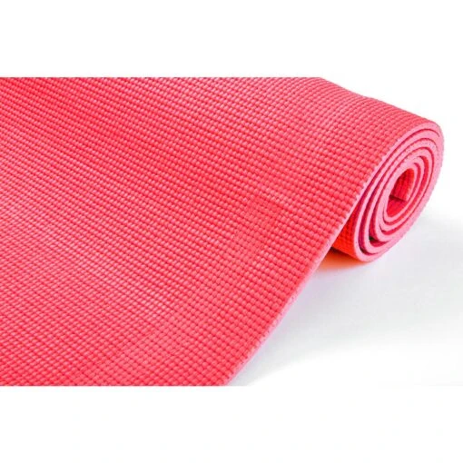 All Purpose Extra Thick Red Fitness & Exercise 24 In. X 68 In. Yoga Mat With Carrying Strap -Flooring Shop