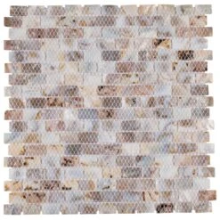 Merola Tile Conchella Subway Natural 12-1/4 In. X 12-1/2 In. X 2 Mm Natural Seashell Mosaic Tile -Flooring Shop e566ac1324e477832c5f43869867c335 1800x1800