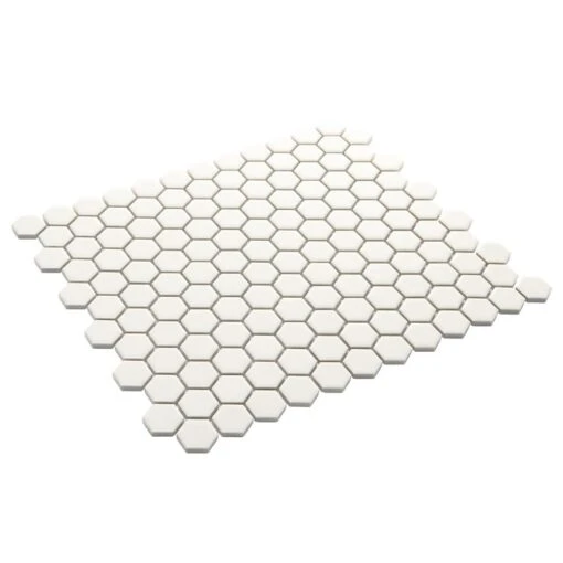 Daltile Premier Accents Powder White Hexagon 10 In. X 12 In. X 4 Mm Porcelain Mosaic Floor And Wall Tile (0.84 Sq. Ft. / Piece) -Flooring Shop