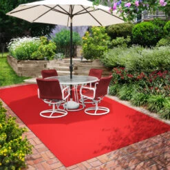 Indoor/Outdoor Carpet With Rubber Marine Backing - Red 6' X 10' - Several Sizes Available - Carpet Flooring For Patio, Porch, Deck, Boat, Basement Or Garage -Flooring Shop efab9d5e 0f84 4aae b1cf 0c38f3cde1fb 1.79aa570f26484bd2f789a5a9a6dc4298 1800x1800