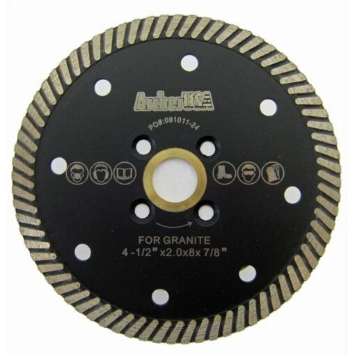 Archer USA 4.5 In. Narrow Turbo Diamond Blade For Granite Cutting -Flooring Shop