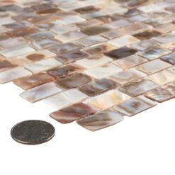 Merola Tile Conchella Subway Natural 12-1/4 In. X 12-1/2 In. X 2 Mm Natural Seashell Mosaic Tile -Flooring Shop f84c6e7b0da2f89cc8654b927b7ee45e 1800x1800