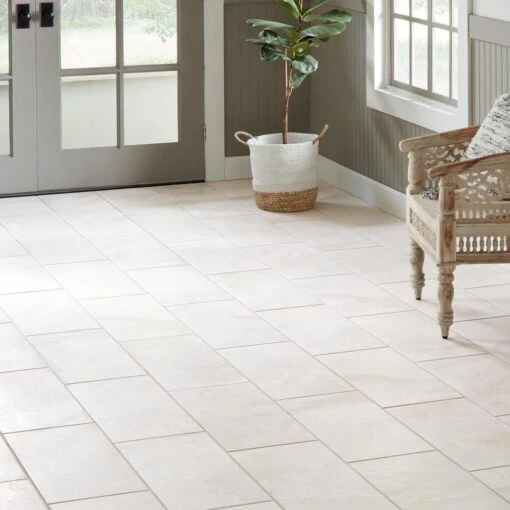 Daltile Canyon Gate Oyster White Matte 12 In. X 24 In. Glazed Porcelain Floor And Wall Tile (15.6 Sq. Ft./Case) -Flooring Shop