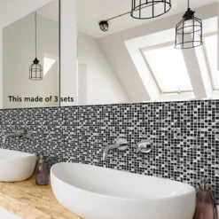 UKAP 10Pcs Mosaic Pattern Waterproof Wall Tile Stickers Peel And Stick Tile Kitchen Backsplash Wallpaper Sticker 15x15cm/20x20cm -Flooring Shop fcaa1fc3 64ba 4528 b3d9 3eb260a05e36 1.a3afcf6d198d786837193a79658a0c81 1800x1800