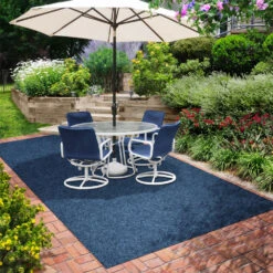 Indoor/Outdoor Carpet With Rubber Marine Backing - Blue 6' X 10' - Several Sizes Available - Carpet Flooring For Patio, Porch, Deck, Boat, Basement Or Garage -Flooring Shop fe158509 dcf5 45de 8aac 4f47e35981f7 1.5216e12e3adf4f0468b5966abce0db98 1800x1800