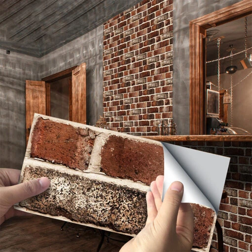 Peel & Stick Brick Kitchen Backsplash Self-Adhesive Wall Tile Stone Design -Flooring Shop ff7f40e0 e9a2 4921 bb1b