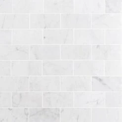 Ivy Hill Tile White Carrara 3 In. X 6 In. X 9mm Polished Marble Subway Tile (40 Pieces / 5 Sq. Ft. / Box) -Flooring Shop ffd5c8ba08c9ddf10a648db77290db84 1800x1800